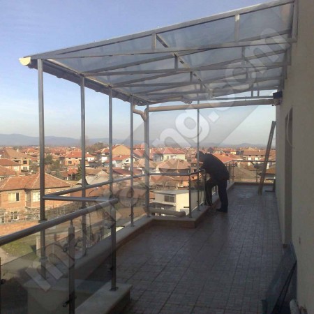 Парапети от инокс с навес от инокс